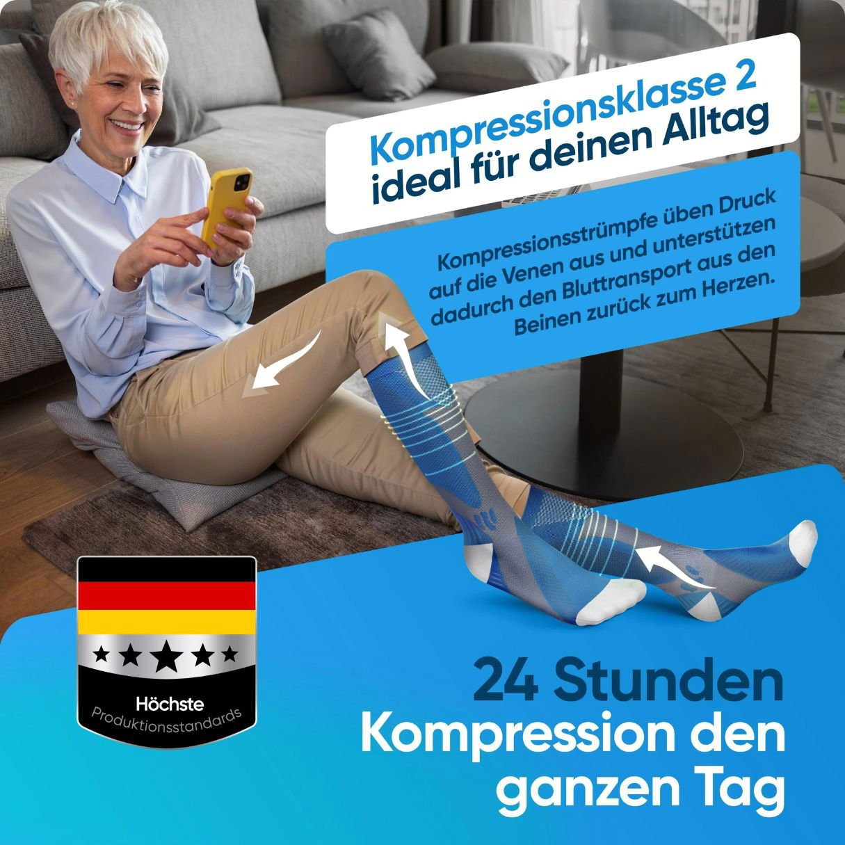 Minasa – Skarpety kompresyjne dla nóg i stóp bez bólu